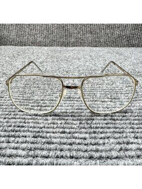 Art Craft USA Gold Metal Aviator Glasses Eyeglasses FRAMES ONLY 55 18 145